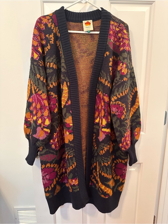 FARM Rio Sweaters - FARM Rio Oversized Open-Front Cardigan